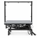 Elektrische Trimtafel Ravenstein met wielen Supra Zwart