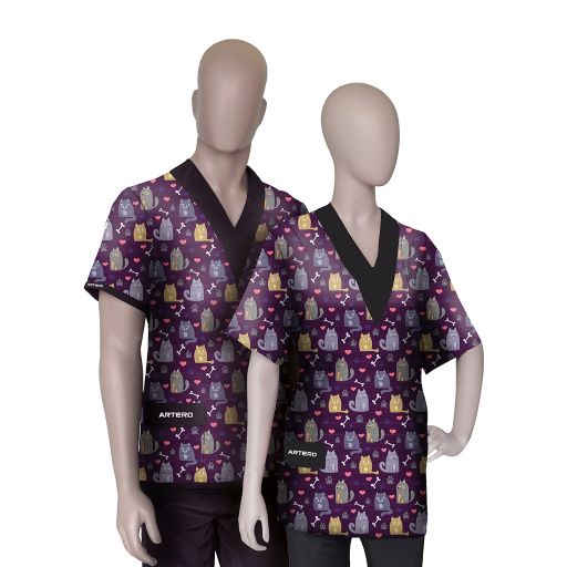 [1321199PS] Artero Cordoba Purple Smock (XS)