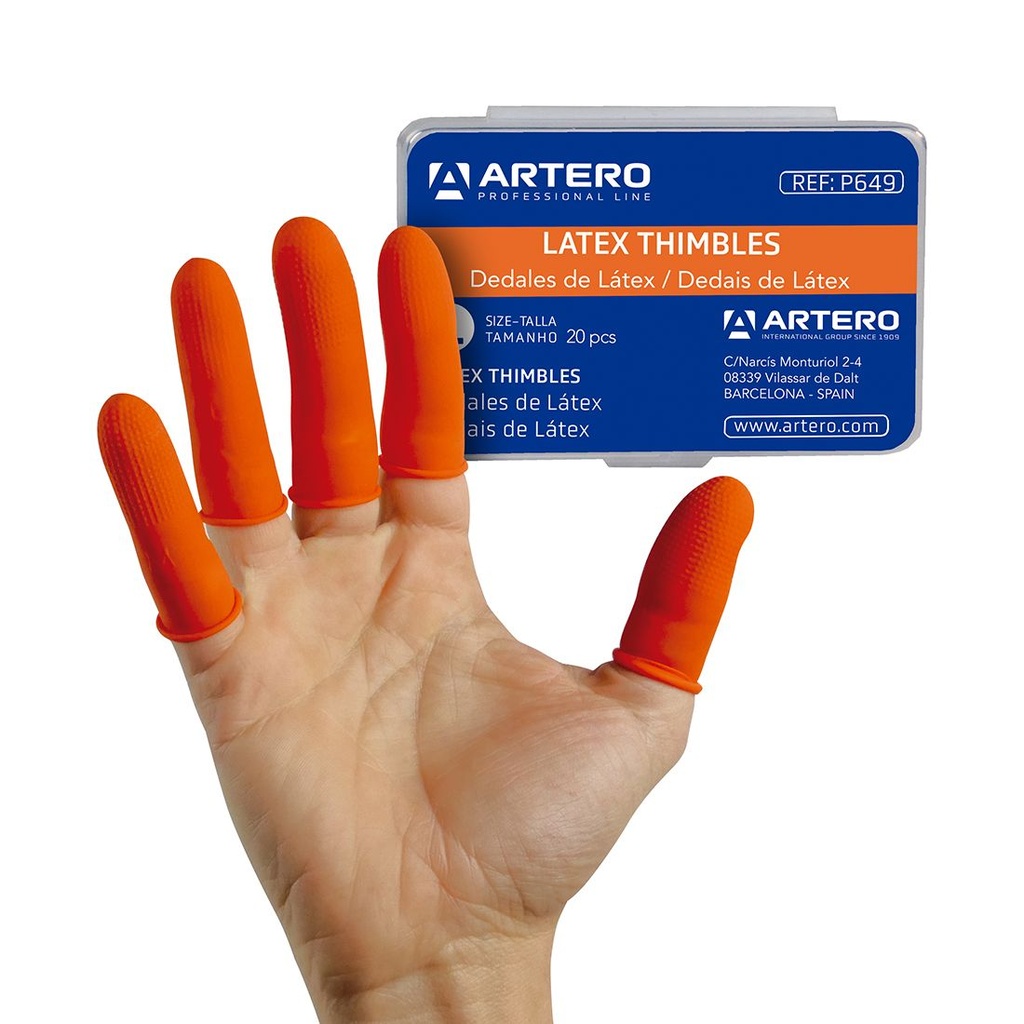 [1090807] ARTERO LATEX THIMBLES 20 UDS (Vingerhoedjes) (M)