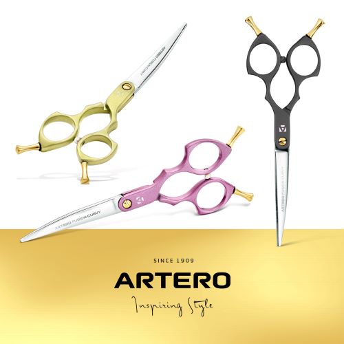 [1540240P] ARTERO SCISSOR FUSION CURVY PINK 6"