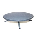 Draaibaar trimtafeltje Ravenstein grijs giethars