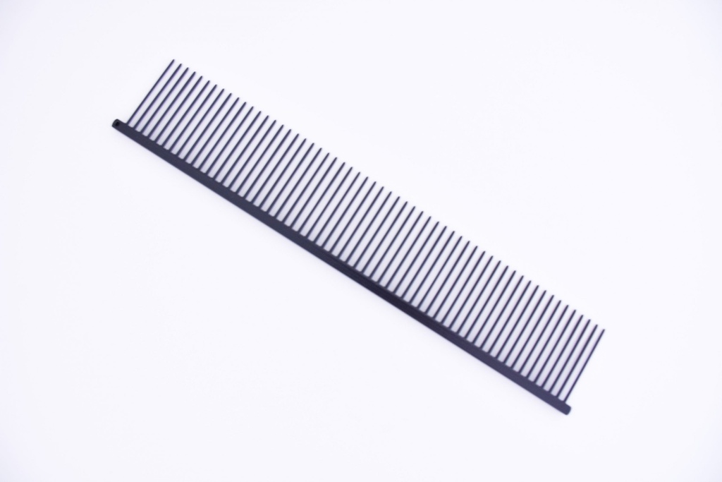 [1600119BK] Metalen kam Grof Long Teeth 25 cm.